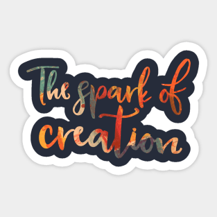 The Spark of Creation Sticker